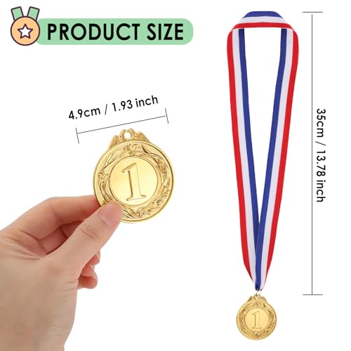 First Place Winner Medals - 12 Pieces 2 Inch Olympic Themed Award Medals