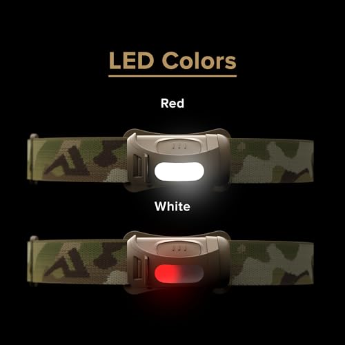 Princeton Tec FRED Tactical LED Headlamp Multicam - Rugged Hands-Free Light