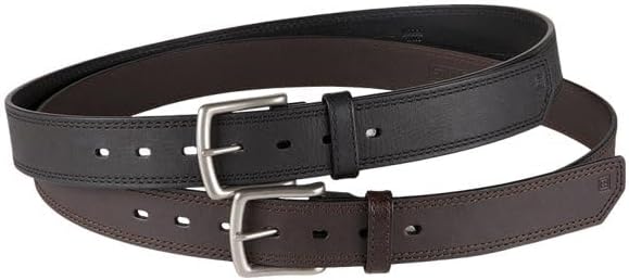 5.11 Tactical Men's 1.5-Inch Full Grain Matte Leather Arc Belt, Ergonomic Curve, Style 59493
