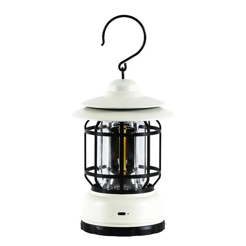 LED Camping Lantern, AmaLux Dimmable Vintage Rechargeable Lantern, IPX4 Water Resistant Portable Emergency Lights, Outdoor Hanging Tent Light for Hurricane, Camping, Survival Kits, Hiking