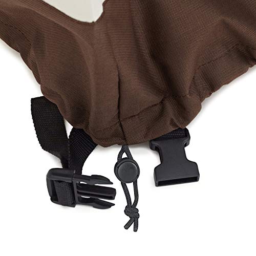 Outdoor Chair Covers Set of 2 Waterproof UV Resistant Deep Seat Furniture Protectors Beige