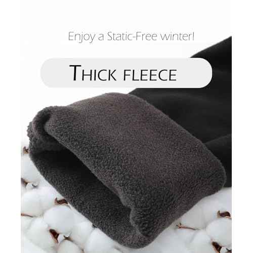 Extra Warm Cotton Thermal Pants with Fleece Lined, Long Soft Mens Thermal Underwear Bottoms for Cold Weather