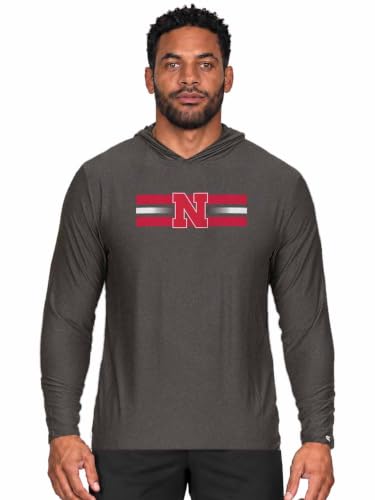 Nebraska Cornhuskers NCAA Hoodie Jersey Pullover Long Sleeve Black Heather Large