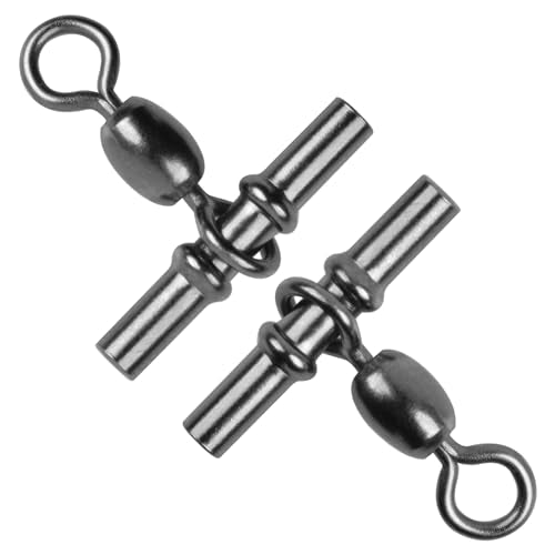 Fishing Cross Line 3-Way Swivels - Heavy Duty Brass 60pcs 3/0 Variation