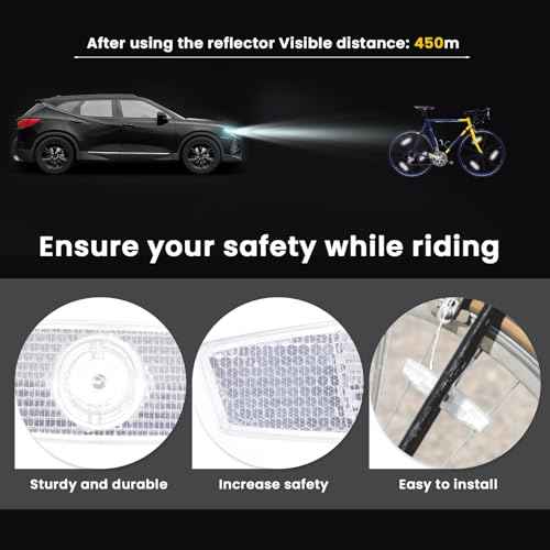 simarro 4PCS Bike Wheel Spoke Reflectors, Bicycle Reflectors for Night Riding Safety Warning Spoke Reflector for Mountain Bikes and Road Bikes