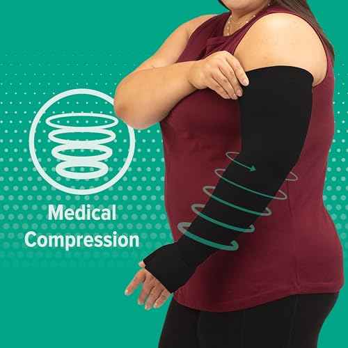 Juzo Soft 2000 15-20mmhg Max Armsleeve with Silicone Top Band for Women, 2 (II) Max, Beige