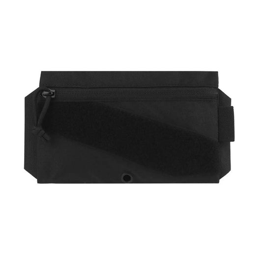 Tactical Sticky Admin Pouch with Loop Panel Utility Snack Pouch Tool Storage Bag for Tactical Vest Chest Rig Black