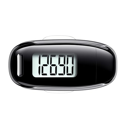 StepLify 3D Pedometer with Backlight, USB Rechargeable Step Counter