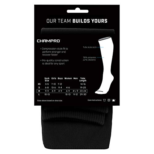 Large White Multi-Sport Athletic Compression Socks for Baseball, Softball, Football & Soccer