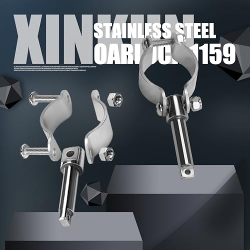 Stainless Steel Oarlock Sockets with Adjustable Horns - Marine Yacht Paddle Holders (Variation 1159)