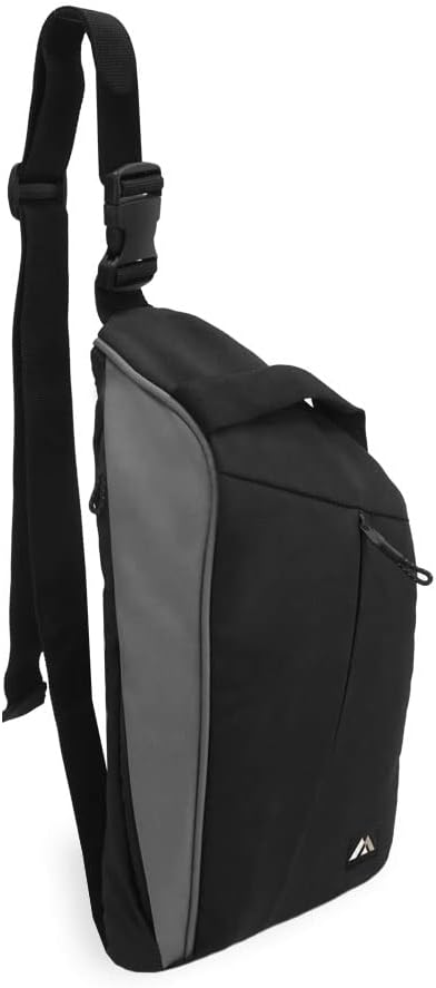 Everest Daily Sling Bag, Black/Gray, One Size