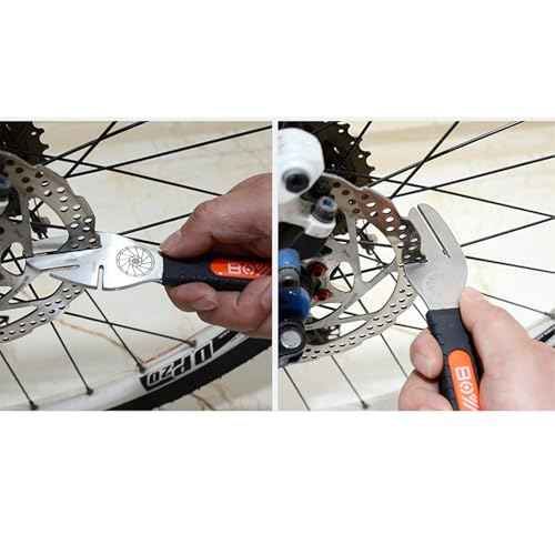 Bicycle Rotor Truing Fork, Bike Disk Brake Rotor Alignment Tool with Comfortable Operating Handle