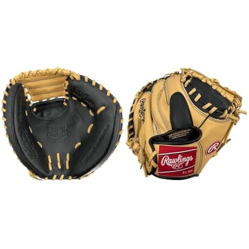 Rawlings Select Pro Lite Series 32" Catcher's Mitt (2023) -Ideal for The Youth Player Superior Craftsmanship for Elite Performance. Blonde/Black Classic Colorway