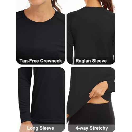 MAGCOMSEN Women's Long Sleeve Shirts UPF 50+ Sun Protection Shirts for Hiking Fishing Workout Rash Guard