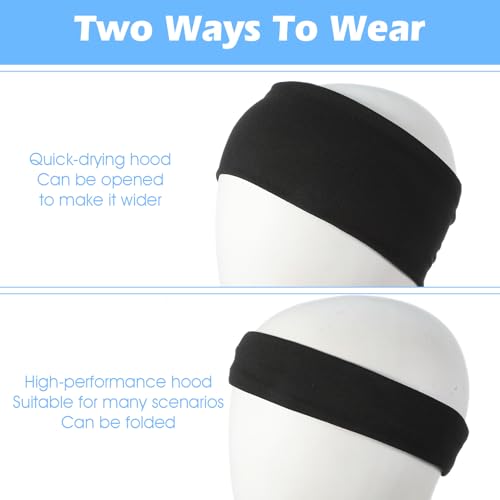 5 Pcs Cooling Workout Headbands, Running Headbands for Men, Sweat Bands Headband Men, Lightweight Moisture-Wicking Non-Slip Sweatband, 4-Way Stretch Breathable for Cycling, Basketball, Yoga, Fitness
