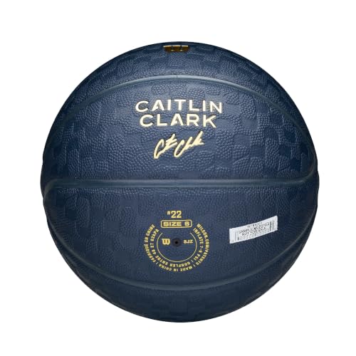 Wilson Caitlin Clark Size 6 Indoor/Outdoor Basketball - Deep Navy