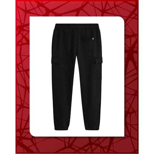Spyder Mens Cargo Joggers - Soft Poly Fleece Mens Sweatpants with Pockets and Drawcord Waistband for Jogging Hiking Workout