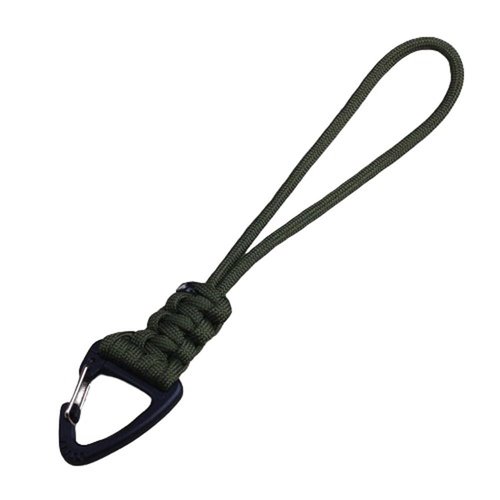 DraCra 3 Pack Paracord Keychain Lanyard Triangle Buckle Lock Clip Hook Strap Clasp Parachute Rope Hanging Carabiner for Outdoor Survival Tactical Camping Backpack Fishing