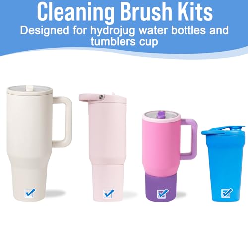 XANGNIER Water Bottle Cleaner Brush Kit for Hydrojug 32oz/40oz - 5 Pieces