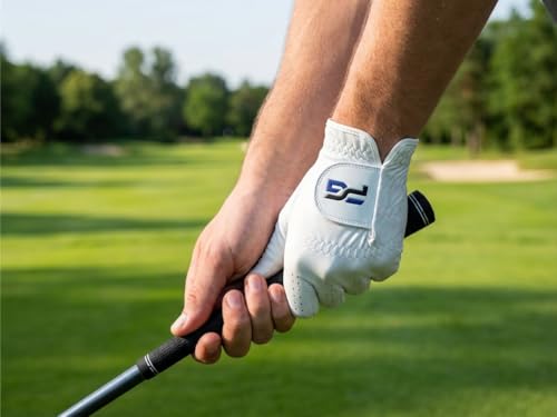Golf Gloves - 5 Pack Men’s Cabretta Leather Premium Quality, Medium