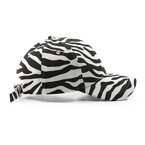 Striped Cap Unisex Baseball Cap Casual Sun Hat