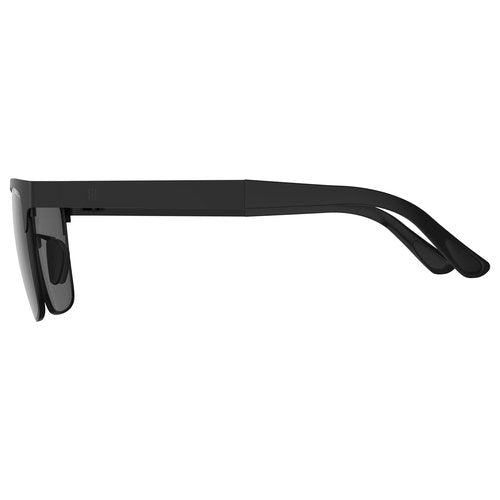 BEX® SUNGLASSES ROCKYT LITE FULL METAL FRAME LIFESTYLE SUNGLASSES - BLACK/GRAY.