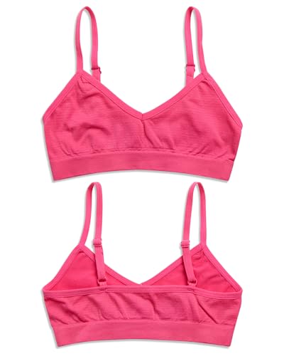 Sweet & Sassy Girls Seamless Cami Bralette Training Bras 9 Pack - Small Brights