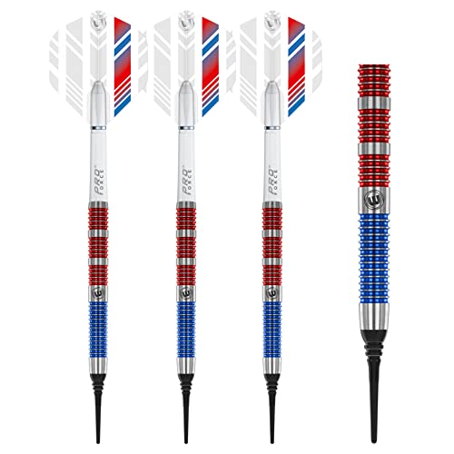 WINMAU Wildcats 90% Tungsten Darts Set with Flights and Stems (Shafts) - Prism Technology - Match Weighed