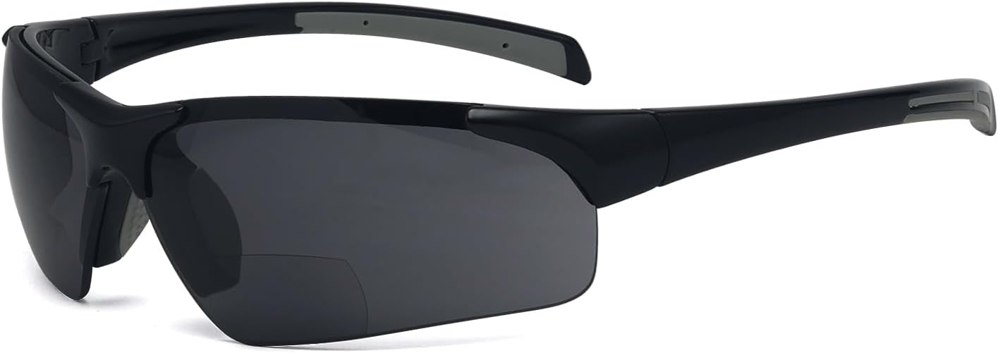 Eyekepper TR90 Unbreakable Sports Polarized Half-Rimless Bifocal Sunglasses