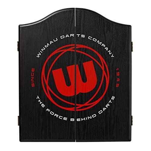 WINMAU W Roundel Logo Design Deluxe Dartboard Cabinet