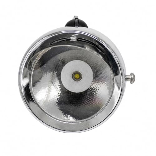 Vintage LED Bike Front Light Sliver - Super Bright Bicycle Headlight with Mount