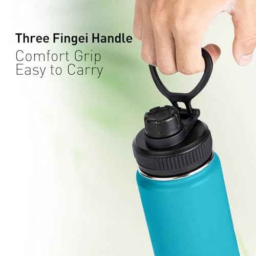 2Pack Lids Replacement Fit for Thermoflask 16 18 24 32 40 64oz Wide Mouth Bottle, Leak-Proof Dust-Proof, BPA Free