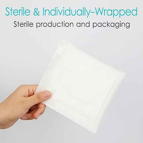 Breathable Island Dressing Bordered Gauze 4"x6" Adhesive Incision Bandages with Non-Stick Pad for Back Knee Replacement Elbow Abdominal Surgery Wound Care Patches Injury Cuts (Pack of 10)