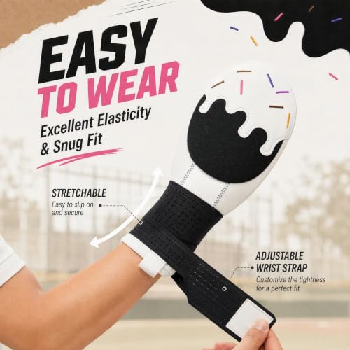 Youth Baseball Sliding Mitt - Ice Cream Sliding Mitt for Hand Protection, Polar Shadow Variation
