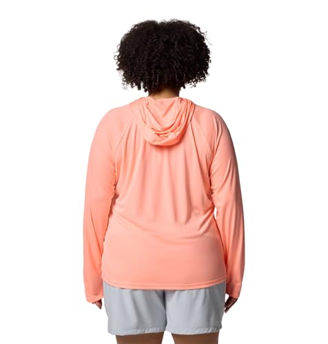 Columbia Women's PFG Tidal Tee II Hoodie Large Tiki Pink Sun Protection