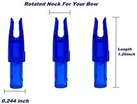 Arrow Nocks 0.246 inch Inside Diameter Inserts 6.20mm 60 Pack for Archery Standard Size(0.244" to 0.246") Arrows
