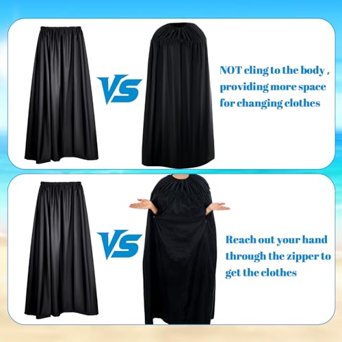 Tegeme 1 Kit Upgraded Changing Room Changing Tent with Support System for Dancer Instant Dressing Cover Ups Portable Privacy Shelters for Summer Beach Car Boating Taking Photo, 4.59ft Length