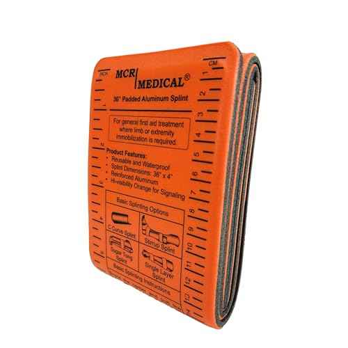 MCR Medical 36" Aluminium Reusable, Waterproof, Splint, Single