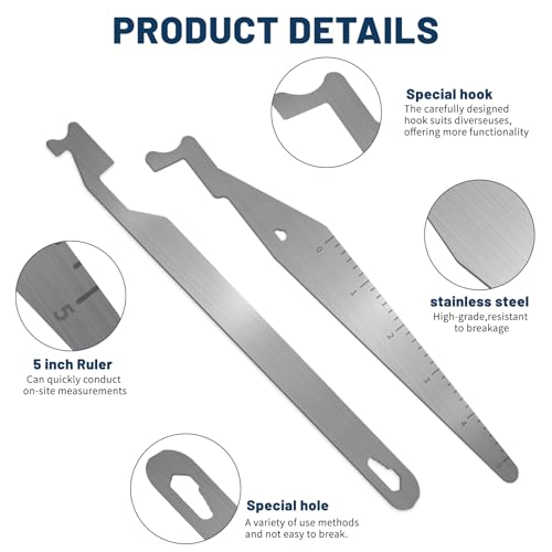 6Pcs Firefighting Tools, Multipurpose Leverage Tools, Spring Steel Multitools Pry Tool Set