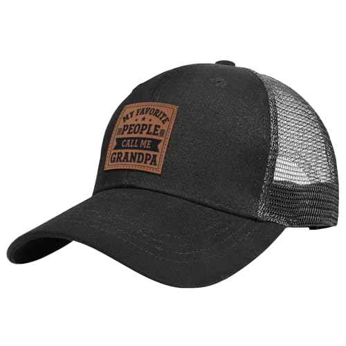 Funny Gifts for Grandpa,Grandpa Gifts from Grandkids,Birthday Gift,Trucker Hat for Men Mesh-Back Baseball Cap