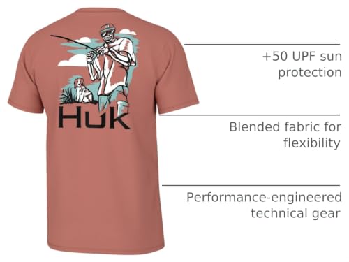 Men's Fishing Graphic T-Shirt - Quick-Dry Performance Tee - Sunburn Variation