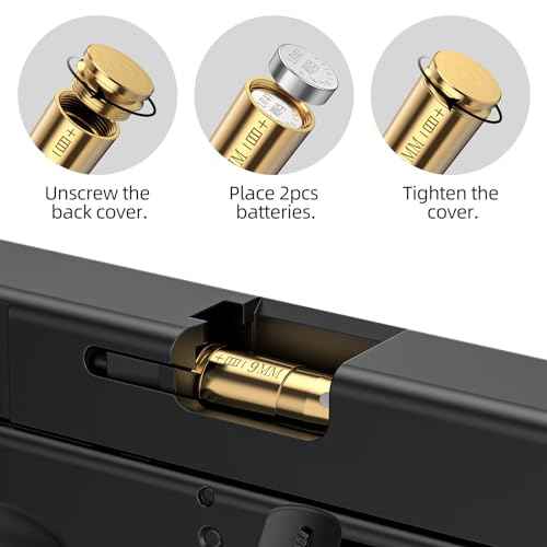 EZshoot Bore Sight Laser 9mm/223 5.56mm/243 308/12-Gauge Red Laser Boresighter with Portable Tin Case and Extra Batteries