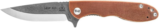 TOPS Knives Mini Scandi Folder 4.0- Tumble Finish Blade Finish