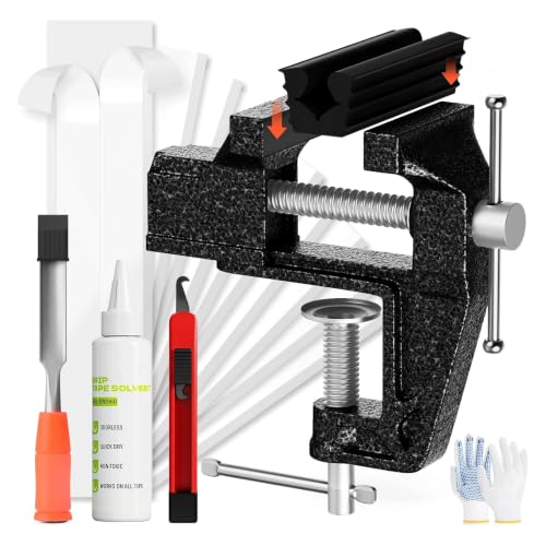 Green Small Bench Vise Golf Grip Kit with Tape & Solvent - Hibijou