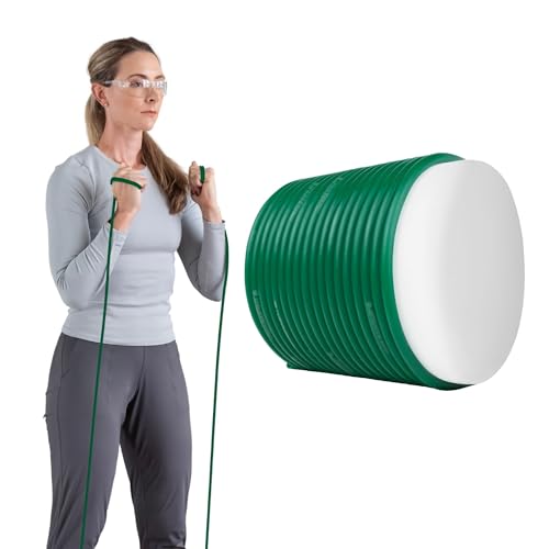 Heavy Resistance Latex Tubing - Green Level 3, 100-Foot Exercise Band
