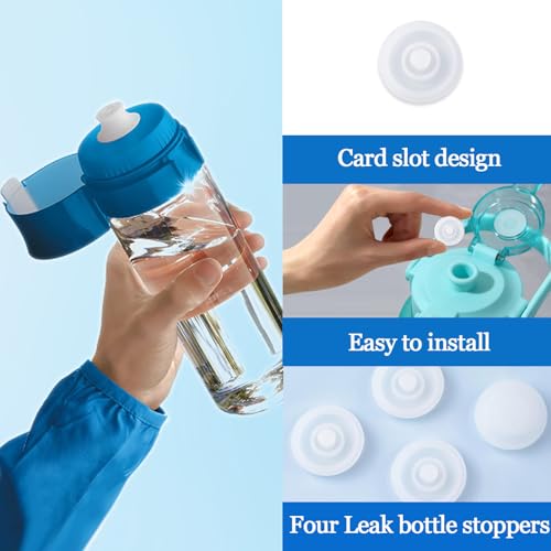 4Pcs Water Cup Silicone Bottle Stopper -Reusable Leak and Spill Proof Water Bottle Plug, Universal Replacement Lid Cup,Big Belly Cup Accessories