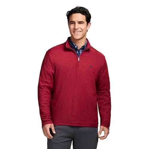 IZOD Mens Performance Comfort Quarter Zip Long Sleeve Shirt