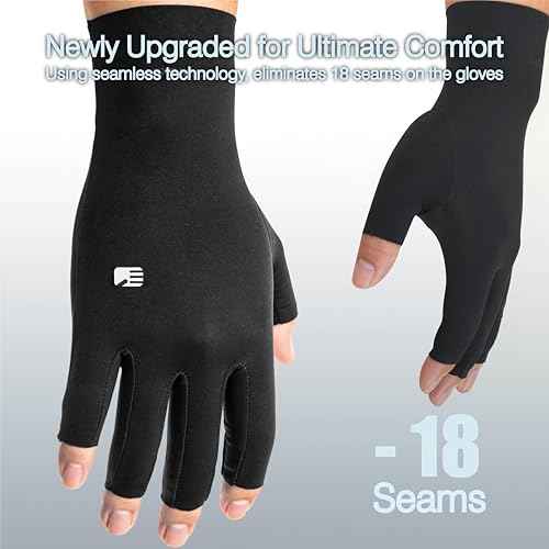 Arthritis Compression Gloves, Super Soft and Seamless Arthritis Gloves for Carpal Tunnel Pain Relief Gloves for Men & Women (M)