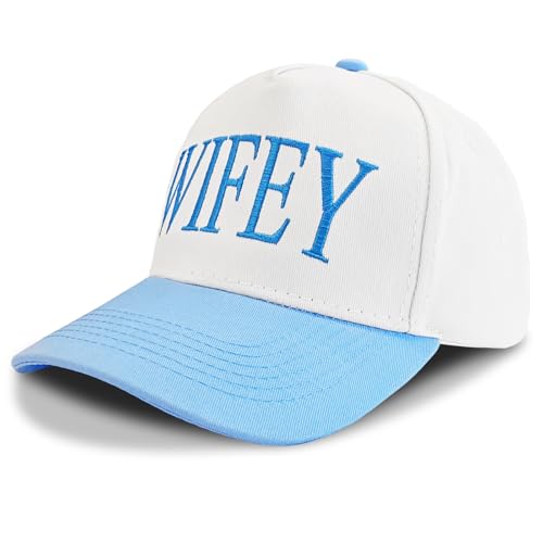 Hubby and Wifey Gifts Hat for Bridal Shower Gifts, Adjustable Couples Hat for Wedding Honeymoon Anniversary for Newlyweds