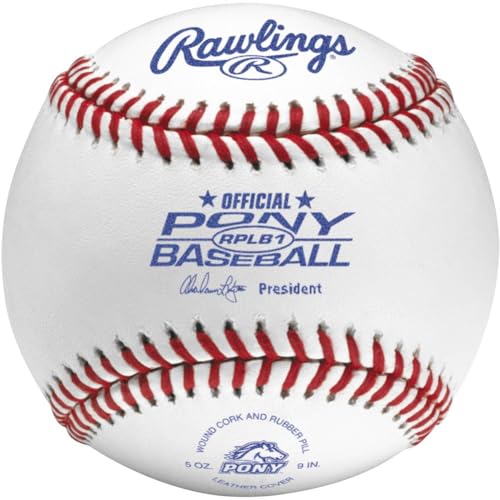 Rawlings | Pony League Baseballs | Competition Grade | RPLB1 | Youth/14U | Multiple Count Options